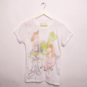 Disney Toy Story Women’s Juniors White T Shirt XL
